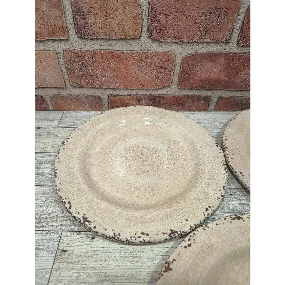 3 Piece PIER 1 Carmelo Melamine Plates 8.9